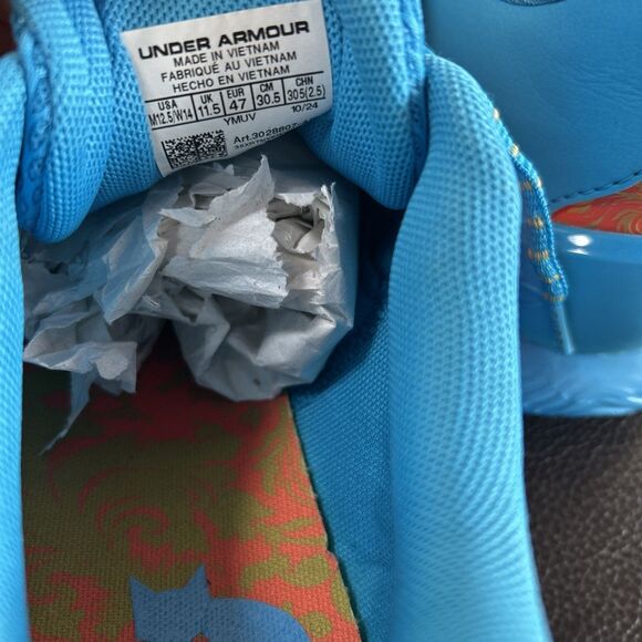 Under Armour Curry Fox 1 Men 12.5 Happy Fox Day Basketball Shoes 3028807-419 NEW main image 10
